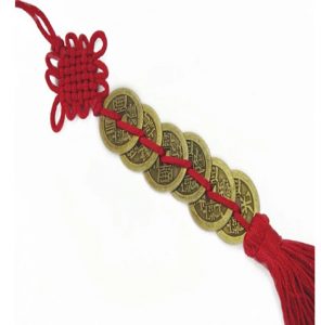 FENG SHUI METAL 6 LUCKY COINS big