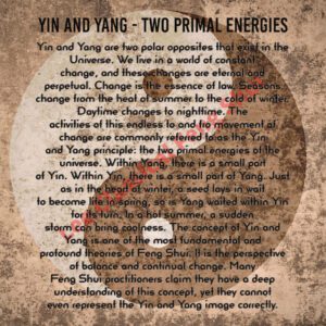 Yin and Yang Two Primal Energies 1
