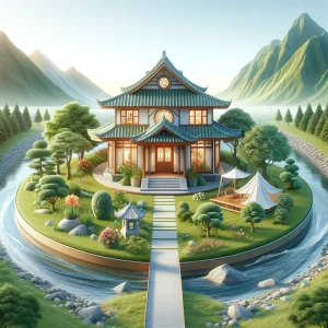 A perfectly located house based on Feng Shui principles The home is surrounded by lush greenery a gentle flowing river nearby and a mountain in the A perfectly located house based on Feng Shui principles The home is surrounded by lush greenery a gentle flowing river nearby and a mountain.